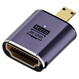 Адаптер AVE HDA-18 (HDMI F - Micro HDMI M) 8K HDMI 2.1