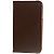 Чехол кожаный с поворачивающимся держателем для Samsung Galaxy Tab 3 (8.0) / T3110 / T3100 - коричневый