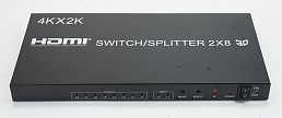 Разветвитель (splitter) HDMI - AVE HDSP2x8 (2 входа х 8 выходов, 4К 30Гц)