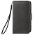 Чехол-бумажник кожаный для Samsung Galaxy S IV mini / i9190 - черный