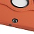 Чехол кожаный с поворачивающимся держателем для Samsung Galaxy Tab 3 (10.1) / P5200 / P5210 - оранжевый