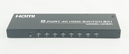 Переключатель HDMI - AVE HDSW 8x1 (8 входов - 1 выход, 4К 30Гц, пульт ДУ)