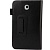 Чехол кожаный с держателем для Samsung Galaxy Tab 3 (7.0) / P3200 - черный