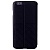 Чехол кожаный текстурированный с окошком Call Display ID для iPhone 6 (черный)