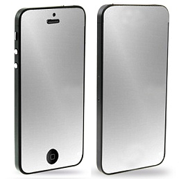 Защитная пленка зеркальная 2 в 1 (лицевая и задняя панель) для iPhone 5 (Япония)