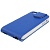 Чехол кожаный вертикальный с зеркалом для iPhone 5/5S (синий)