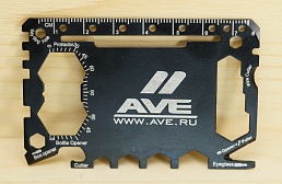 Набор инструментов в виде банковской карты c символикой AVE
