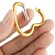 Карабин для ключей в форме сердца (золотой)
