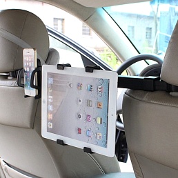 Держатель автомобильный для крепления смартфона и планшета (2 в 1) между передними сидениями