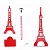 Лампа настольная светодиодная The Eiffel Tower Lamp (USB, красная)