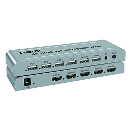 Переключатель AVE HDSW KVM 4MТ (4PC, HDMI 4K 30Hz, USB 2.0, remote control)