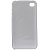 Чехол защита корпуса пластиковый, ультратонкий, полупрозрачный, матовый для iPhone 4/4S (серый)