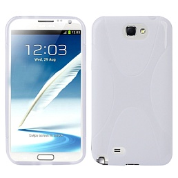 Чехол-бампер для защиты корпуса Samsung Galaxy Note II / N7100 (белый)