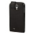 Чехол кожаный одноцветный вертикальный для Samsung Galaxy S IV / i9500 - черный