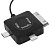 Кабель - молния 4 в 1 (USB ->Apple 8 pin, Apple 30 pin, Micro USB, Galaxy Tab 30 pin)