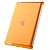 Чехол прозрачный пластиковый для корпуса iPad 3, New (оранжевый)
