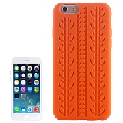 Бампер силиконовый с рисунком протектора для iPhone 6 (оранжевый)