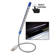 Лампа USB светодиодная 10 LED на гибкой ножке (синяя)