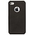 Защита корпуса пластиковая, ультратонкая, полупрозрачная, для iPhone 4/4S (черный)
