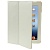 Чехол кожаный с крышкой из углеродного волокна для iPad 2,3,New,4 (белый)