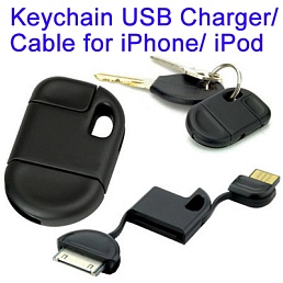 Кабель-брелок для подключения USB - iPhone 30 Pin разъем
