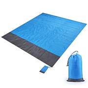 Коврик непромокаемый, для пляжа или пикника (2.1х2м. синий)