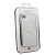 Чехол защита корпуса инкрустированный кристаллами "Сердце" для iPhone 4/4S (серый)