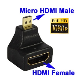 Адаптер угловой Micro HDMI M - HDMI F