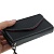 Чехол кожаный сумочка с ремешком и отделением для банковских карт для iPhone 5/5S (черный)
