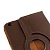 Чехол кожаный с поворачивающимся держателем для Samsung Galaxy Tab 3 (8.0) / T3110 / T3100 - коричневый