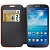 Чехол кожаный с деревянными вставками и карманом для банковских карт для Samsung Galaxy S IV / i9500