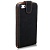 Чехол кожаный вертикальный для iPhone 5/5S (черный)